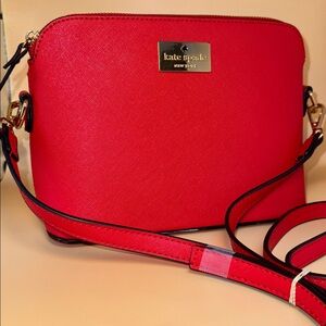 Kate Spade Red Dome Crossbody Purse